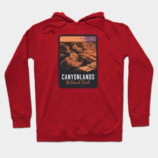 Canyonlands National Park Sunset Emblem Hoodie